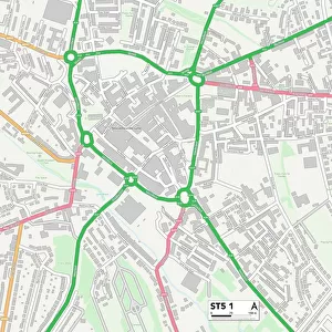 Staffordshire ST5 1 Map