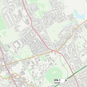 Staffordshire ST6 1 Map