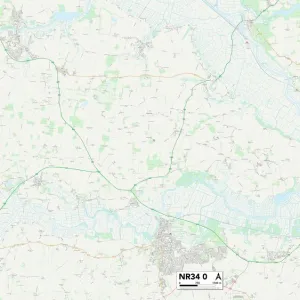 Postcode Sector Maps Wooden Jigsaw Puzzle Collection: NR - Norwich