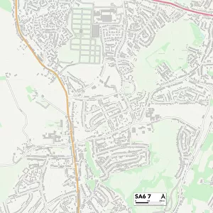 Swansea SA6 7 Map