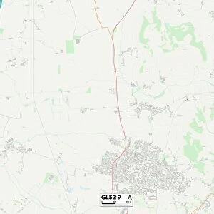 Tewkesbury GL52 9 Map