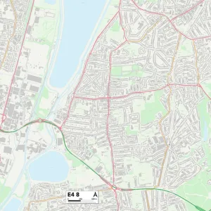 Postcode Sector Maps Wooden Jigsaw Puzzle Collection: E - London E