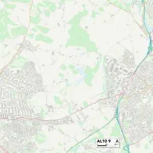 Postcode Sector Maps Wooden Jigsaw Puzzle Collection: AL - St Albans