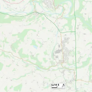 Postcode Sector Maps Wooden Jigsaw Puzzle Collection: LL - Llandudno