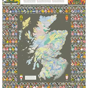 Scotland Cushion Collection: Maps