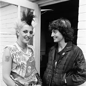 17-year-old punk Saroj Nelson at home in North London with her mother Lesley Nelson