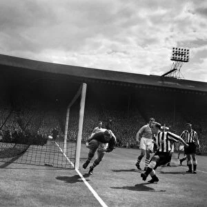 The 1955 FA Cup Final was contested by Newcastle United and Manchester City at Wembley