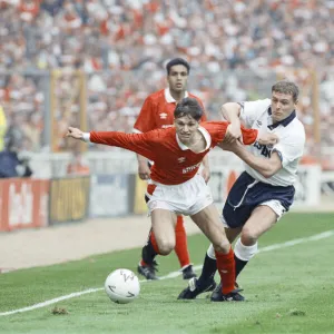 1991 FA Cup Final at Wembley Stadium. Tottenham Hotspur 2 v Nottingham Forest 1