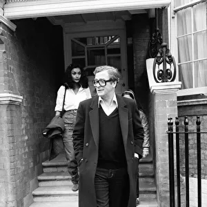 Actor Michael Caine with his wife Shakira makes a 20 minute visit to Elizabeth Taylor at