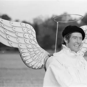 Actor Michael Crawford pictured during filming of a Christmas special of the BBC