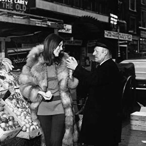 Actress Diana Rigg in London 1970
