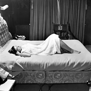 Actress Joan Collins sleeping. December 1953 D7585
