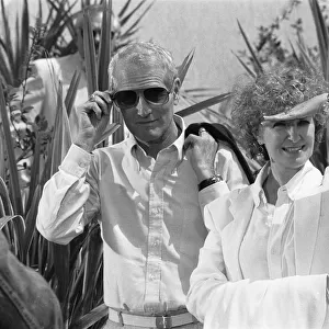 Actress Joanne Woodward seen here with Paul Newman at the Cannes Film Festival at