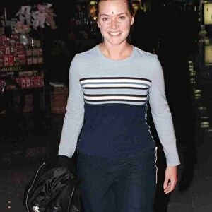 Actress Kate Winslet leaving Heathrow June 1998 for Australia where she is take