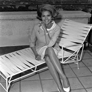 Actress / singer / dancer Cyd Charisse film star of the sixties arrived in London