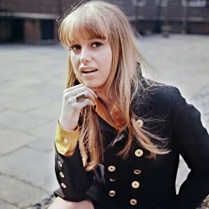 Actress: Susan George in Dolphin Square, London. March 1969