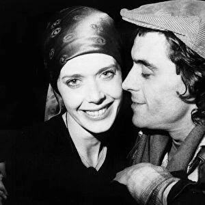 Actress Sylvia Kristel with boyfriend Ian McShane 1978