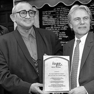 Adam Faith singer and actor and Lionel Bart