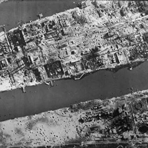 Aerial photographic-reconnaissance image taken over Hamburg, Germany