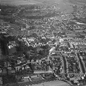 Aerial view of Chelmsford. Circa 1926. Local Caption These are rough scans