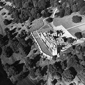 An aerial view of Lambton Castle and some of the grounds in September 1973