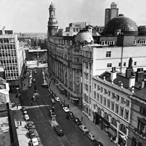 Aerial view of St Anns Square in Central Manchester. 8th May 1972