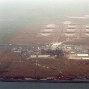Aerial view of Teesside. 16th April 1996
