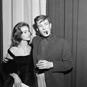 Albert Finney and Shirley Anne Field at the premiere of their new film "
