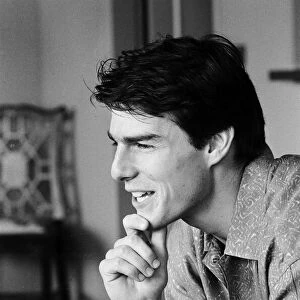 American actor Tom Cruise answers questions during an interview in his hotel suite on a