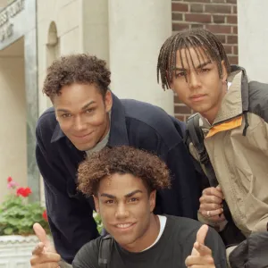 American boy band 3T pose for pictures in London. 9th September 1996