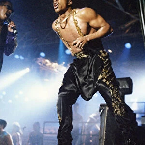 American singer MC Hammer performs in concert at the Whitley Bay Ice Rink, Tyne and Wear