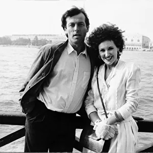 Anita Dobson actress and Leslie Grantham actor who appeared together in Eastenders