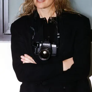 Annie Leibovitz American portrait photographer at the National Portrait Gallery, London