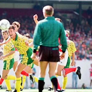 Arsenal v Norwich league match at Highbury, Saturday 15th August 1992