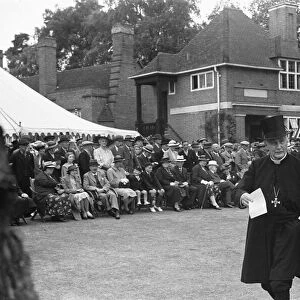 Arthur Winnington-Ingram Bishop of London attending a fete at Whiteley Village