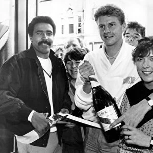 Athlete Steve Cram Daley Thompson officially opens the Breathless boutique