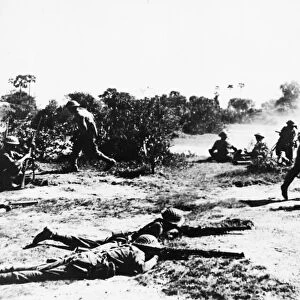 Battle of Meiktila and Battle of Mandalay. British troops drive Japanese back in Mandalay