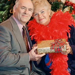 BBC christmas photocall, pictured EastEnders actor Tony Caunter and actress Pam St