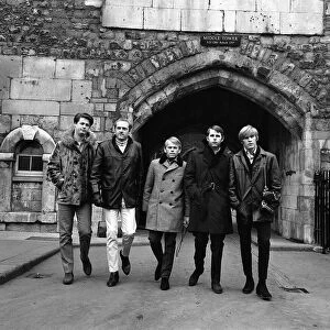 The Beach Boys visit the Tower of London. 7th November 1964