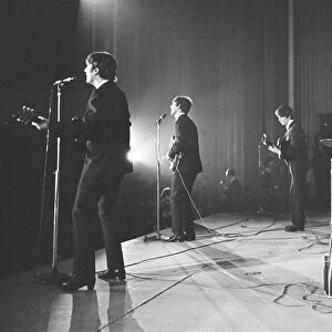 The Beatles in concert at the Olympia in Paris, France, Thursday 16th January 1964