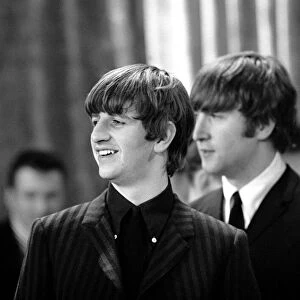 The Beatles February 1964 John Lennon and Ringo Starr in New York, USA
