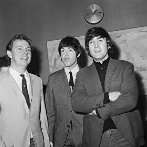 The Beatles at Granada Television Studios, Manchester for filming of `The Music Of