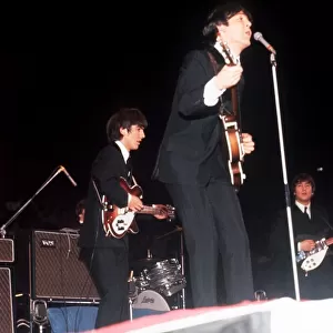 The Beatles on tour in the USA 1964 John Lennon, Paul McCartney