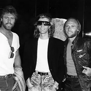 The Bee Gees pop group. The three Gibb brothers left to right: Barry
