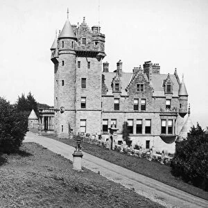 Belfast Castle standing in the pleasant park on the slopes of cavehill