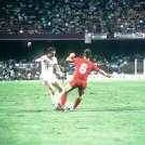 Belgium v Russia 1982 World Cup match Yuri Gavrilov and Frank Vercauteren
