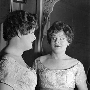 Benny Hill seen here dressed as a woman. February 1959 P011508