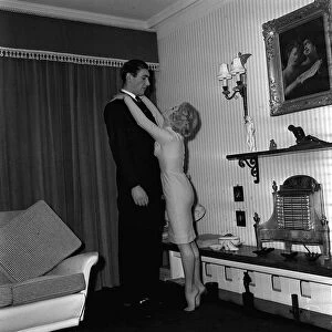 Bernard Bresslaw 1959 with Vera Day Pop-eyed comic actor Bernard Bresslaw