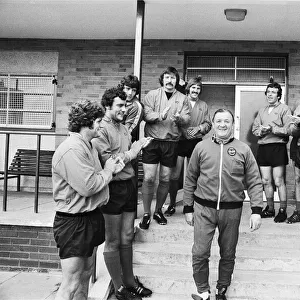 A big welcome to new Liverpool manager Bob Paisley from his players before his first