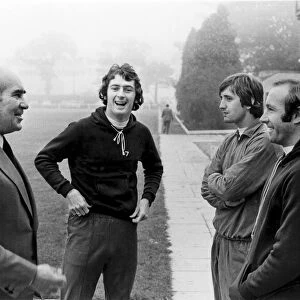 Birmingham City director and acting manager Alf Ramsey offers advice to players Trevor